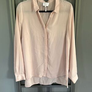 Laundry by Shelli Segal blush pink blouse size Xl
